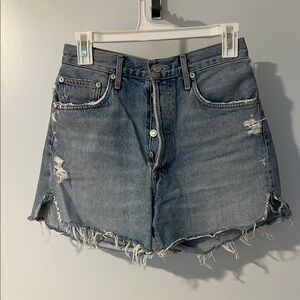 Agolde Dee Denim Distressed Women's Shorts